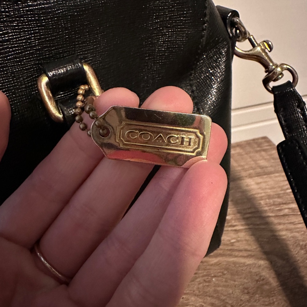 Coach Saffiano Satchel Mini Crossbody - Picture 2 of 8